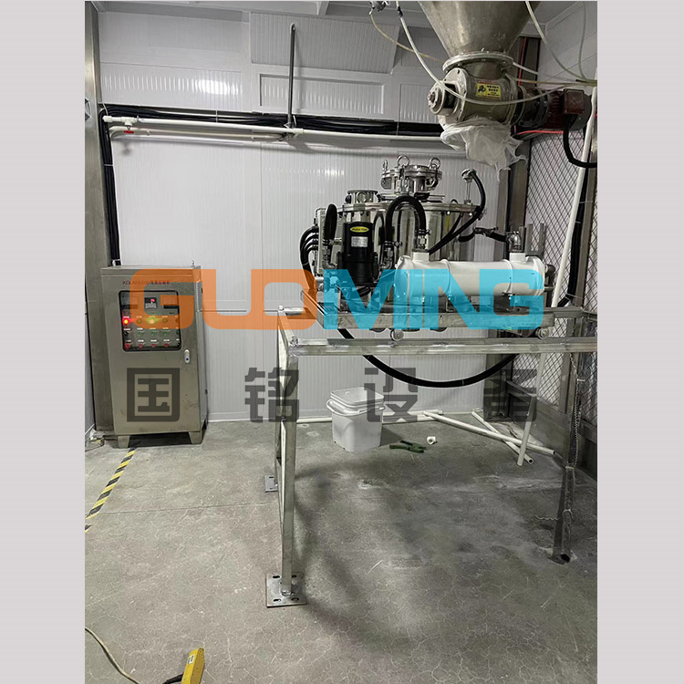德州某項目不銹鋼電磁干粉除磁器使用現場
